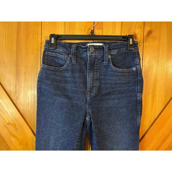 Madewell Womens High Rise Skinny Jeans Dark Wash Size 25 (5311) - Picture 2 of 8